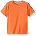 French Toast Boys' Big Short Sleeve Crewneck Tee, Orange Mandarin Heather, L (10/12)