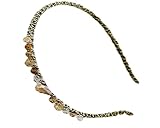 BONAMART® TM Champagne NEW ARRIVAL Girl Women Handcraft Crystal Ponytail Hair Hairband Hair Band Headband Accessories