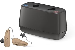 Jabra Enhance Select 50R OTC Hearing Aids, Audiology Team Care Included, Bluetooth Streaming for Calls, Music, Media for iOS & Android, Nearly Invisible & Comfortable, Noise Reduction - Beige