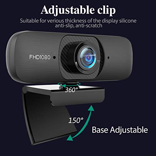 HD-Webcam-1080P-with-Microphone-for-PCComputerMac-Laptop-Desktop-USB-20-Web-Camera-with-Auto-Focus-Image-Optimization-for-Video-Streaming-Recording-Conference-Gaming-Online-Classes