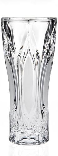 StudioSilversmiths 44071 Filomena Collection Crystal Vase - 10 in.