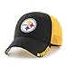 OTS NFL Pittsburgh Steelers Men's Hursh Center Stretch Fit Hat, Team Color, Medium/Large
