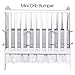 Designthology (U.S.) 100% Cotton Muslin Breathable Mini Crib Bumper Pads, 1-Piece Gray - Safe Crib Padding Protector, Machine Washable Padded Crib Liner