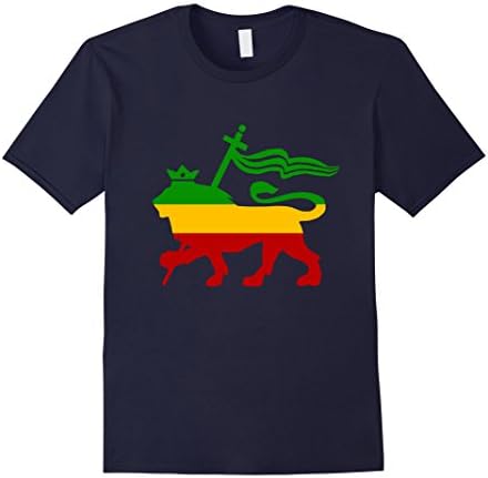 Men's Lion of Judah Rasta Reggae T-Shirt Men Women Kid Design XL Navy