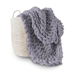 Adyrescia Chunky Knit Blanket Throw | 100% Hand