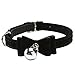 Cat Collar Kitten Velvet Bow Tie Safety Elastic Bowtie Bell 6 4 Colours
