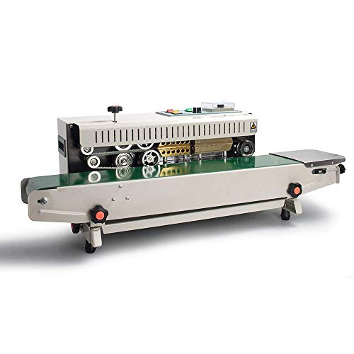 DPL Automatic Continuous Sealing Machine Food Sealer Horizontal Auto Impulse Sealer Machine Plastic Sealer Food Grade Packing (Renewed)