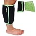 Inerzen Shin and Calf Support Hot and Cold Gel Therapy Wrap - Includes Hot or Cold Gel Pack for Pain Relief - Microwavable, Freezable, Reusable (One Size Fits All)