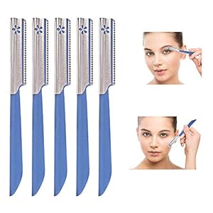 Kai Face & Eyebrow Razor For Women | For Safe & Pain free Facial Hair Removal – Pack of 1 (5pcs) | Razor for Face…