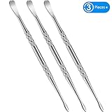 3 Packs Wax Carving Tool Wax Tool Carving Tool Stainless Steel Tool Spoon 4.75 Inch (Silver)