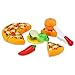 Glonova Play Food Cutting for Toddlers Kids, 37 Pcs Kitchen Toys Cutting Vegetables Fruits with Pizza Play Food Set Pretend Cutting Food Playset with Carry Bag for Children Girls Boys