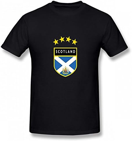 flyback Scotland Soccer Tshirt Printed Custom T-Shirts Tops Logo Cool Men's Tee Black