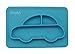 Shinybaby Baby Silicone Placemat,Mini One-Piece Divided Baby Plates for Infants,Toddlers,Babies,Food Grade Silicone,Strong Suction,Dishwasher and Microwave Safe,Fits Most Highchair Trays (Blue)