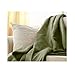 Sunbeam Microplush Throw Camelot Cuddler Electric Heated Warming Blanket, Green