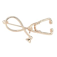 Xdodnev Fashion Stethoscope Brooch Pins Nurse Doctor Physicians Medical Jewelry Gifts