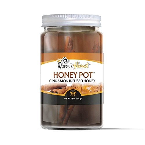 Queen s harvest gourmet cinnamon infused honey pot