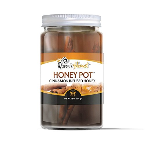 Queen's Harvest Gourmet Cinnamon Infused Honey Pot