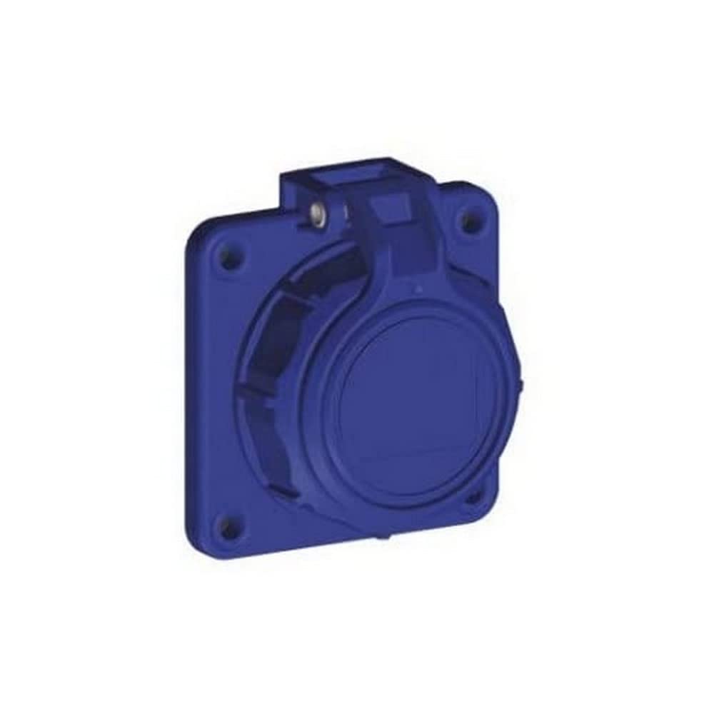 SIROX® Pressure-Proof Built-in Socket Design, Spring hinged Cover, Colour: Blue