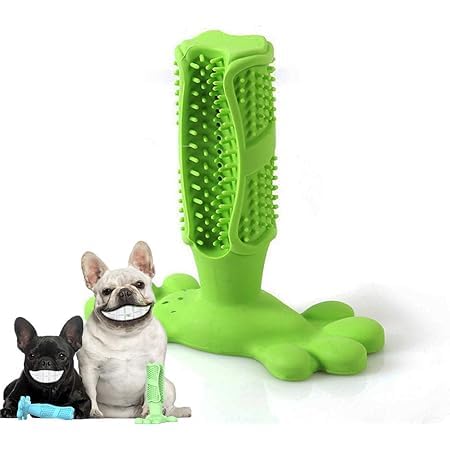Dog Toothbrush Chew Toy for Small & Medium Dogs – Dental Chew for Plaque & Tartar Removal – Puppy Teeth Cleaning Toy – Vet-Approved & Non-Toxic