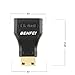 BENFEI Mini HDMI to HDMI, 3 Pack Gold Plated HDMI to Mini HDMI Adapter Compatible for Raspberry Pi, Camera, Camcorder, DSLR, Tablet, Video Card