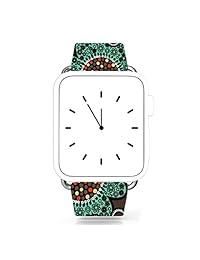 correa de piel 42 mm., Apple reloj de piel genuino de reemplazo iWatch de diseño de la bandera, n 23
