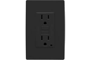 Leviton Renu GFCI Outlet Kit, 15 Amp, RGF15-KOB, Onyx Black