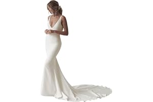 RAOMIAO Wedding Dresses for Bride 2025 Lace Boho Mermaid Bridal Gowns for Bride Beach Wedding