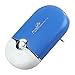 ThreeH Portable Mini Personal Fan Handheld USB Rechargeable Bladeless Air Conditioner Mute Electric Built-in Li-ion Battery Powered Desk Cooling Fan H-F015Blue