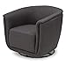 Delta Children Skylar Nursery Glider Swivel Rocker Tub Chair, Charcoal Grey