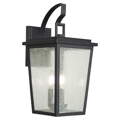Minka Group Sierra Vista Hardwired 3-Light Outdoor Wall Light, 18.25-Inches Hei…