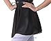 WOOSUN Women Girls Chiffon Ballet Skirt Dance Wrap Skirt Adjustable Waist Tie Ballet Skirts 38cm (Black)