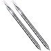 CHAOQ Stylus Pens, 2 Pack Precision Disc Stylus and Ballpoint Pen Black Ink for iPad, iPhone, Tablets, Kindle Fire All Capacitive Touch Screen Devices - Silver