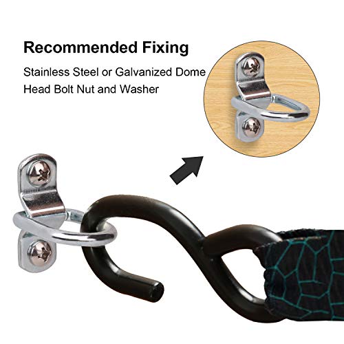 Exerauo Cargo Tie Down Anchors D Ring Tie Downs For Trailers Tarp Anchor Tie Down Rope With Mounting Bracket Replacement Fit For Truck Trailer Pickup Boat Warehouse Bolts Are Include 6 Pack