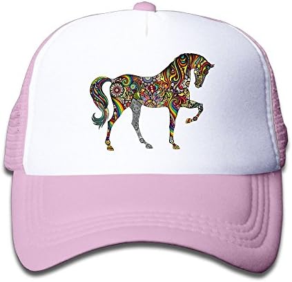 colorful Horse Colortone Girls Mesh Hat Baseball Caps Adjustable Trucker Cap