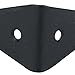 A29 Surface-mounted Chest / Trunk Corner, Natural Black Finish, Stamped Steel Construction, Set of 8