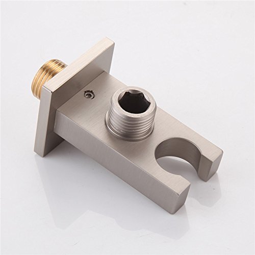 Ownace Square Solid Brass Brushed Nickel Hand Held Shower Head With