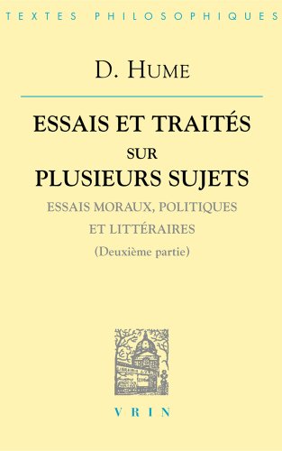 Essais moraux, politiques et littéraires