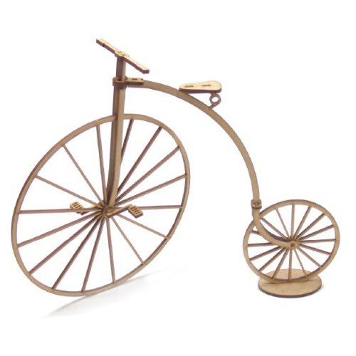 Mize 3D Wooden Puzzles Cardboard Paper Classic Bicycle Rickshaw Craft Riding Assembly Mechanical Puzzles