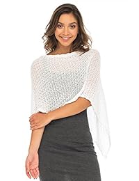 Back From Bali - Poncho de algodón para mujer, ligero