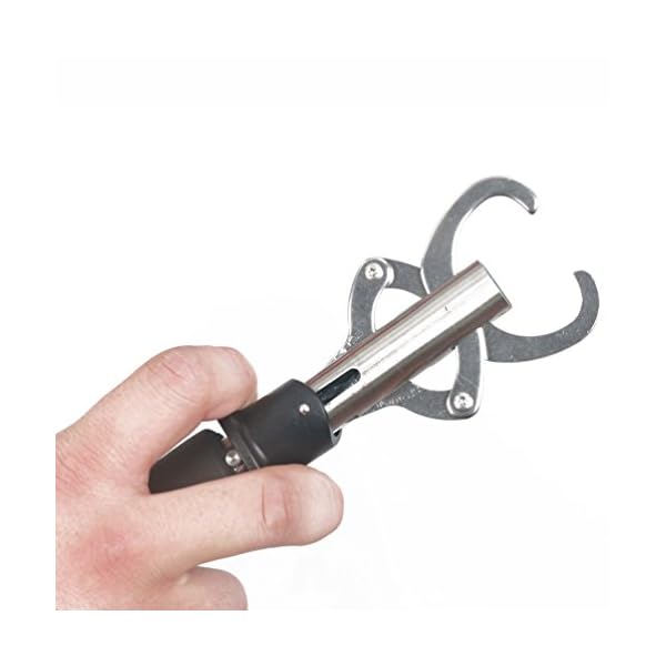 Entsport-Fish-Lip-Gripper-Fish-Scales-Professional-Fish-Holder-Stainless-Steel-Fish-Lip-Grabber-40-Pound-Fish-Lip-Grip-Tool-with-Weight-Scale