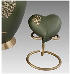 Elegant Tree of Life Cremation Heart Keepsake