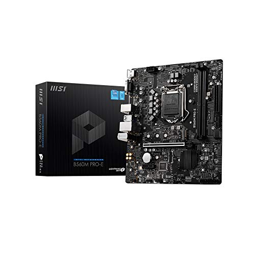MSI-Placa-Base-para-Juegos-B560M-Pro-E-Micro-ATX-10-a11a-generacion-Intel-Core-LGA-1200-Socket-DDR4-4800-MHz-Ranura-M2-USB-32-Gen-2-Tipo-A-25G-LAN-DPHDMI