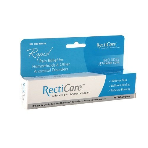 RectiCare Lidocaine 5% Anorectal Cream 30g