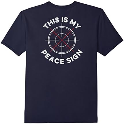 Mens Funny Sniper TShirts Medium Navy