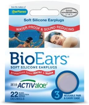 BioEars Soft Silicone Earplugs 3 ea by Microban