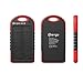 Solar Assist Charger, Mengo S-Power Shockproof/Water-Resistant 5300Mah [ Solar Assist Back-up Battery ] Charger Power Bank Featuring Dual USB Port Smart Charge Technology (For iPhone, iPod, iPad, Samsung, LG, HTC) (Red)