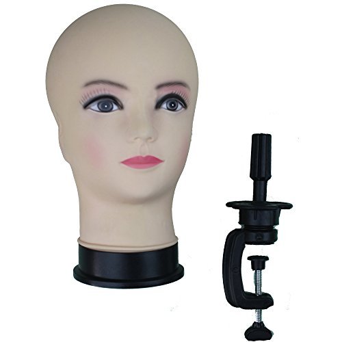 Dreambeauty Mannikin Display Head with Table Clamp by Dreambeauty