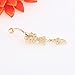MyMei Zircon Navel Belly Flower Dangle Belly Ring Body Piercing Jewellery