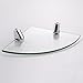 KES BGS3102 Lavatory Bathroom Corner Tempered Glass Shelf 8MM-Thick Wall Mount Triangular, Polished Chrome