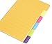 Sticky Notepad with Lined Paper and 6 Index Tabs (4 x 6 in, 360 Sheets)